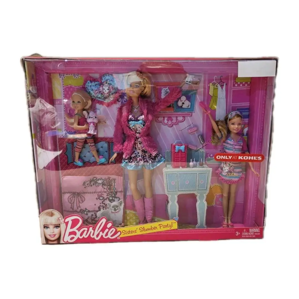 Chelsea Doll Kohl`s Exclusive Sisters Slumber Party W/pet Poodle X1515