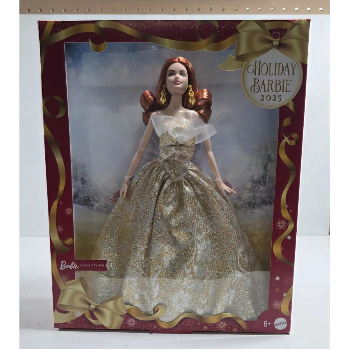 2025 Holiday Barbie Red Hair JBJ04 - Doll Hair: Red, Doll Eye: Blue