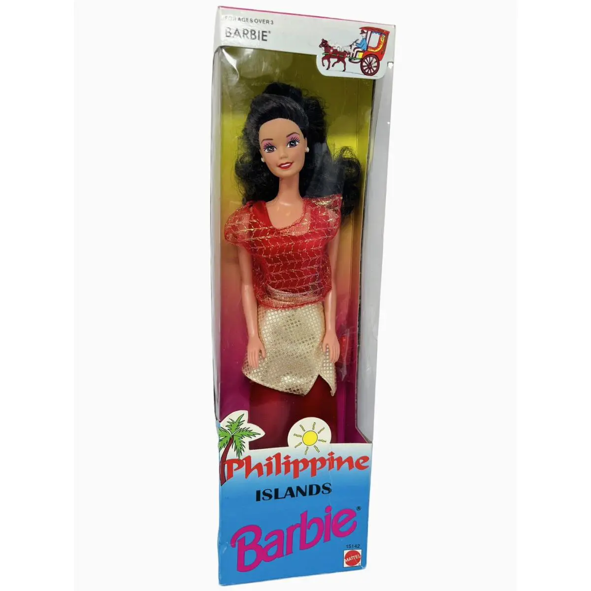 1996 Philippine Islands Barbie 2nd Series Foreign Issue 15142 Red Gold