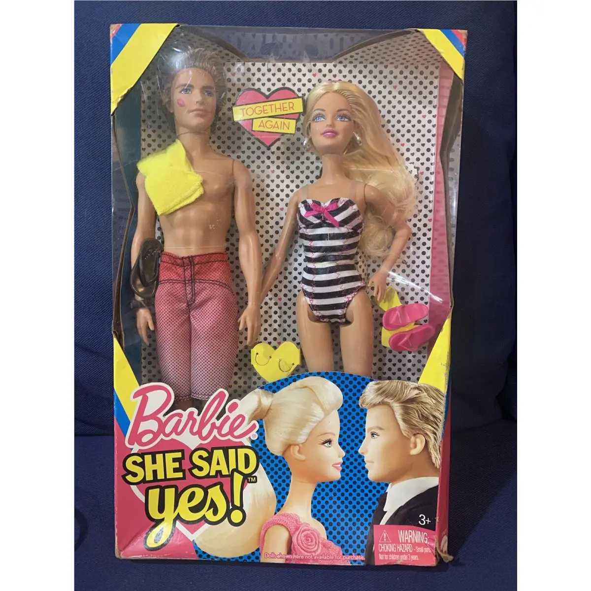 2010 Mattel Barbie and Ken She Said Yes Together Again Dolls 2 Doll Set