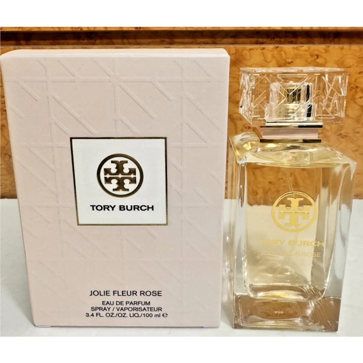 Jolie Fleur Rose By Tory Burch Women Perfume Edp Spray 3.4oz 100ml Not Seal