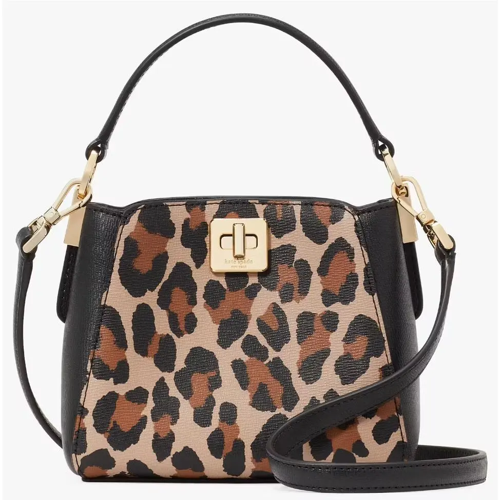 Kate Spade Phoebe Mini Crossbody Leopard KJ929 Cheetah Leopardo Animal Print
