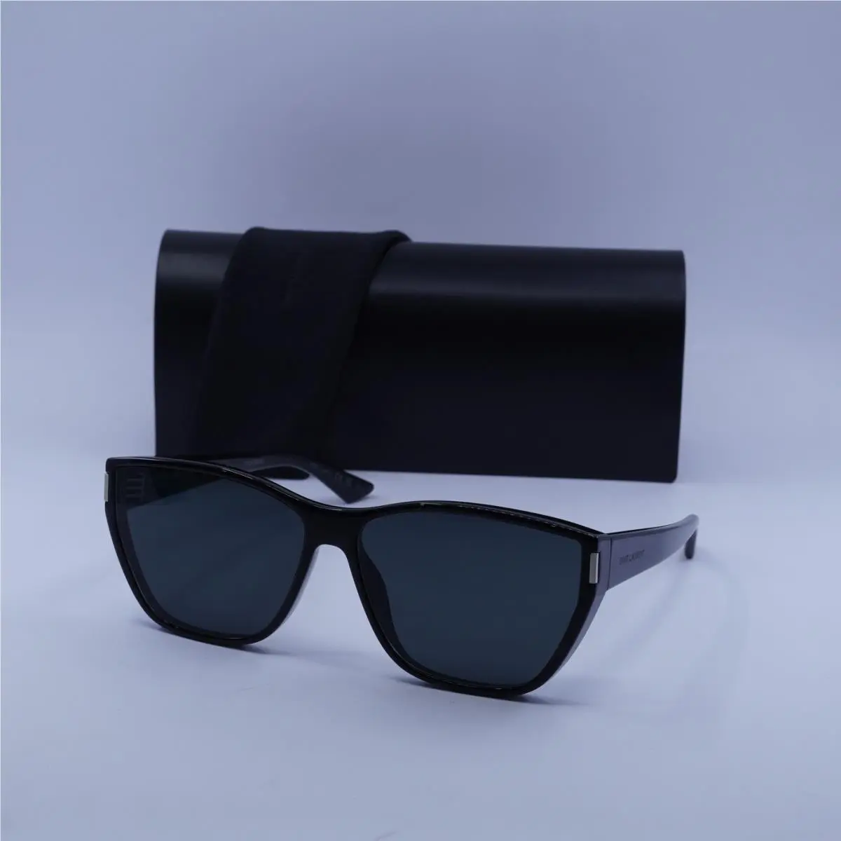 Saint Laurent SL 758 001 Shiny Black/dark Grey 63-14-140 Sunglasses by Yves Saint Laurent
