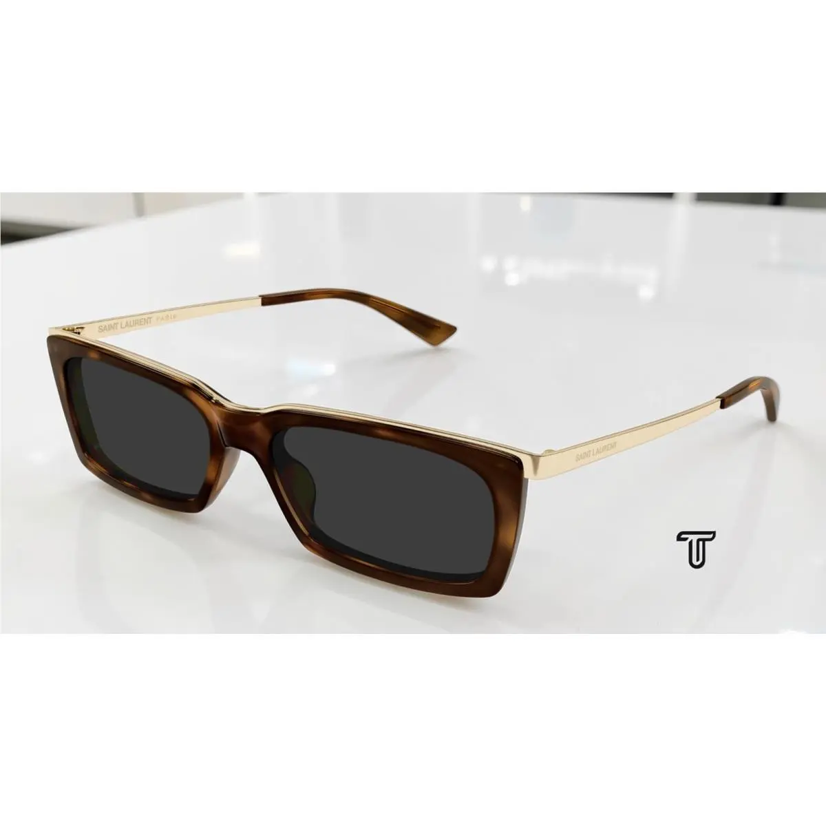 Saint Laurent SL 766 004 Havana Grey 57 mm Women`s Sunglasses