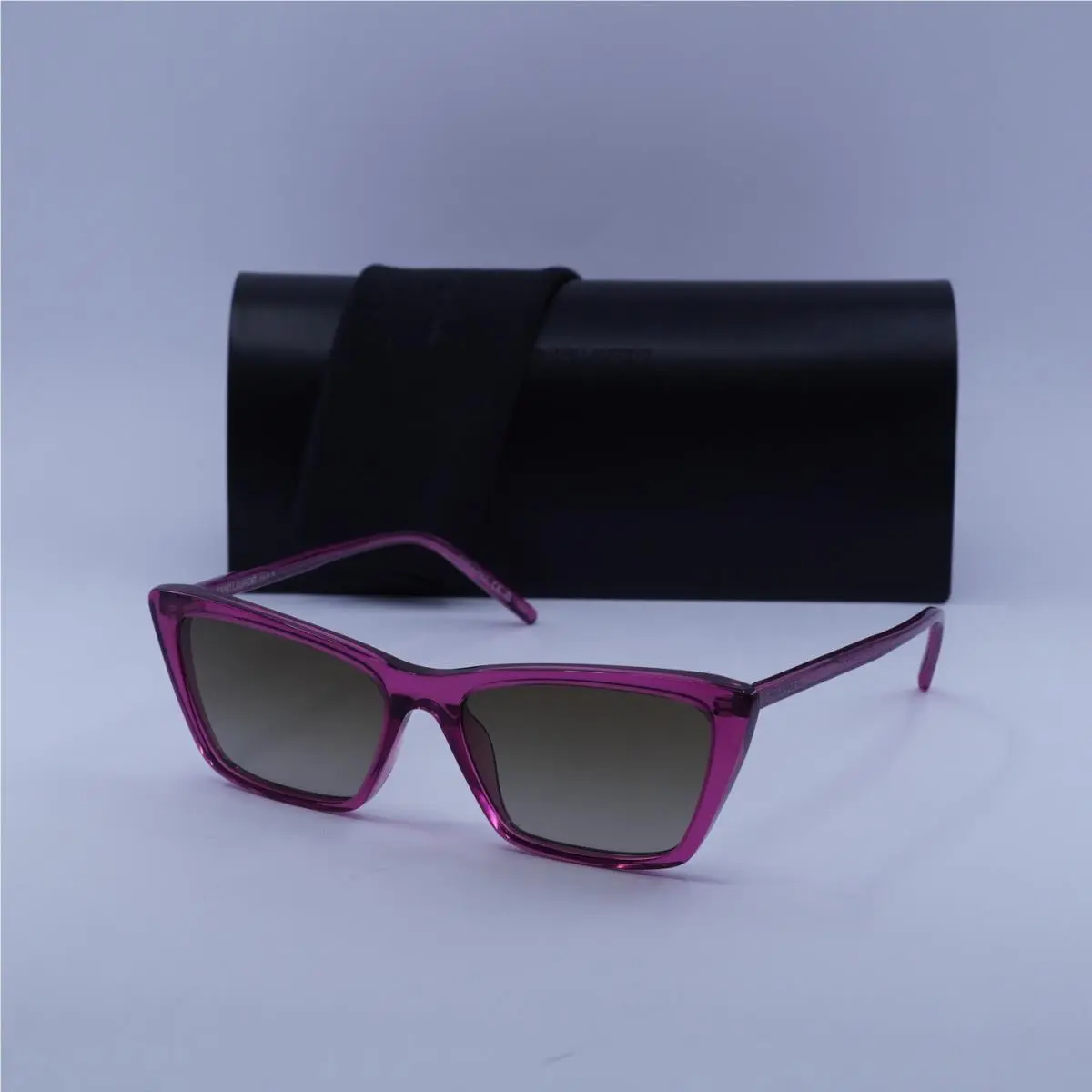 Saint Laurent SL737 Mica Thin 006 Transparent Cyclamen/khaki Gradient by Yves Saint Laurent
