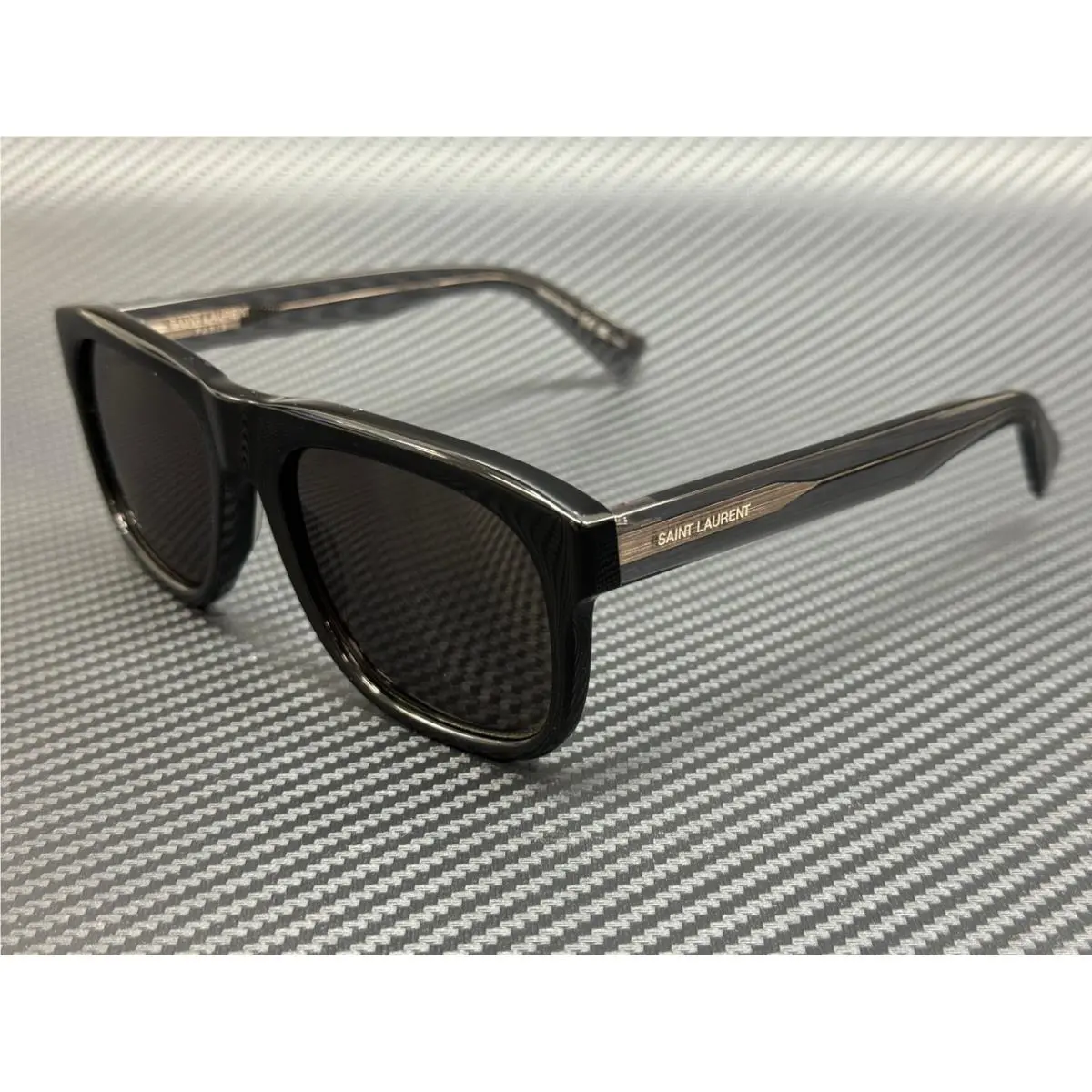 Saint Laurent SL 558 003 Black Grey Men`s 57 mm Large Sunglasses by Yves Saint Laurent