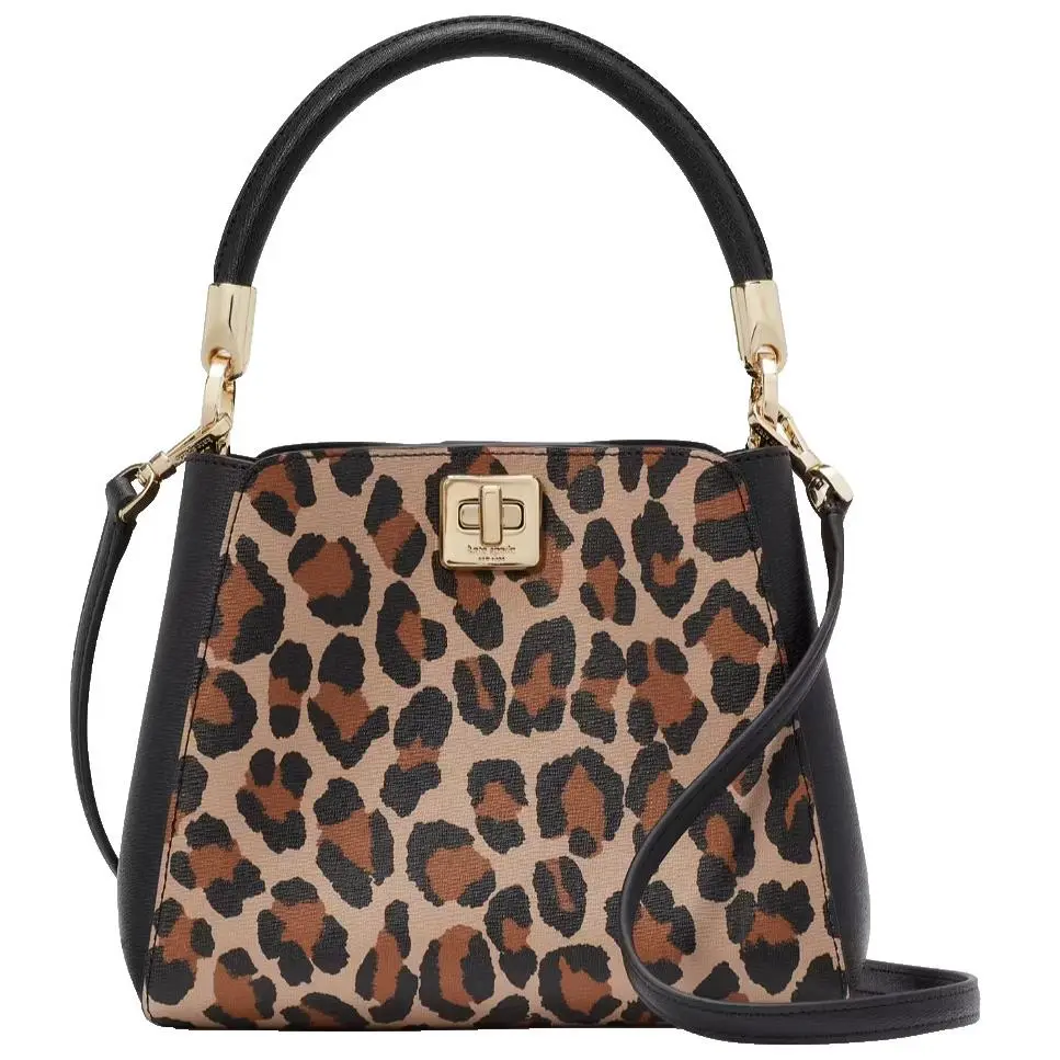 Kate Spade Phoebe Satchel Leopard KH486 Cheetah Leopardo Animal Print Bag