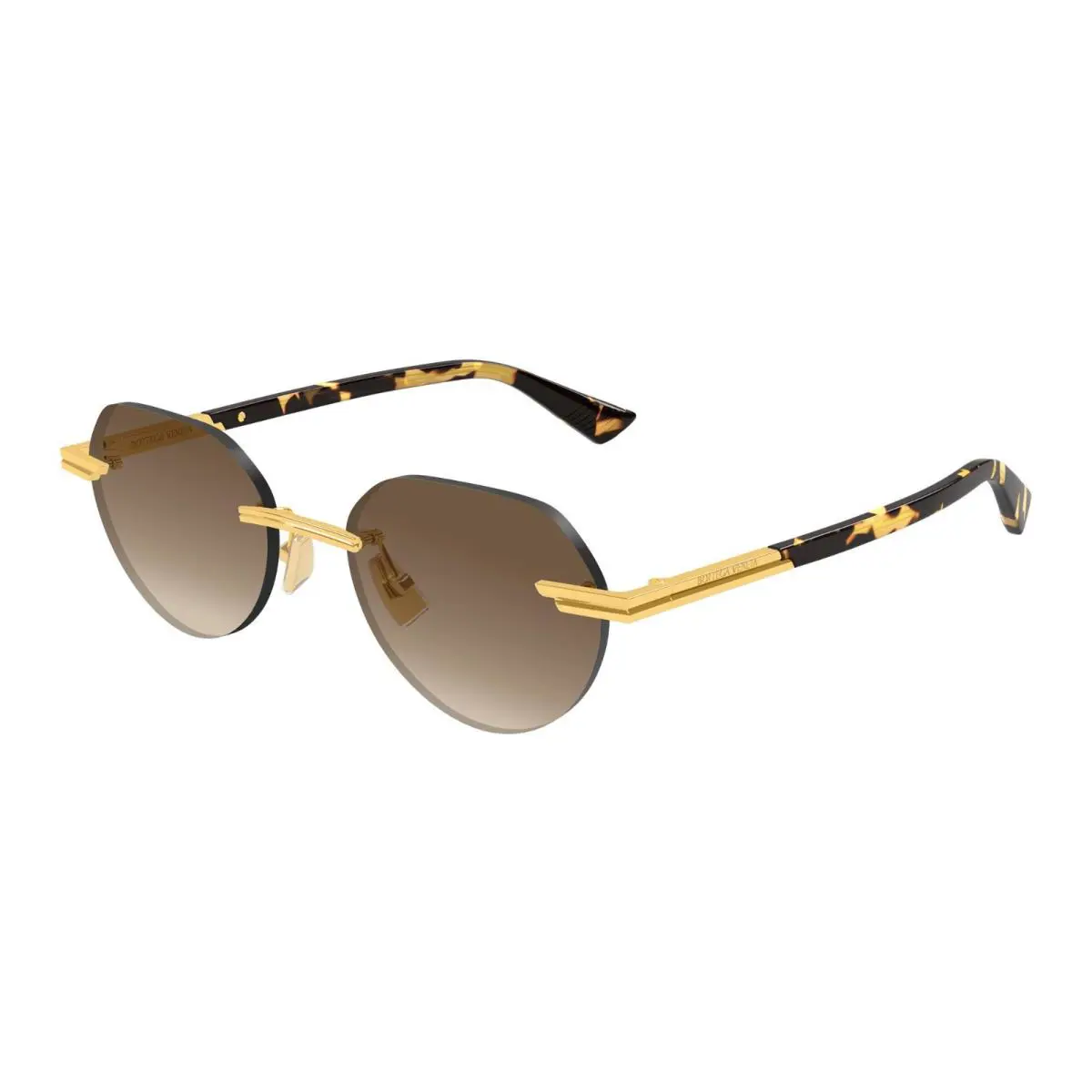 Bottega Veneta BV1379S Gold/brown 003 Sunglasses