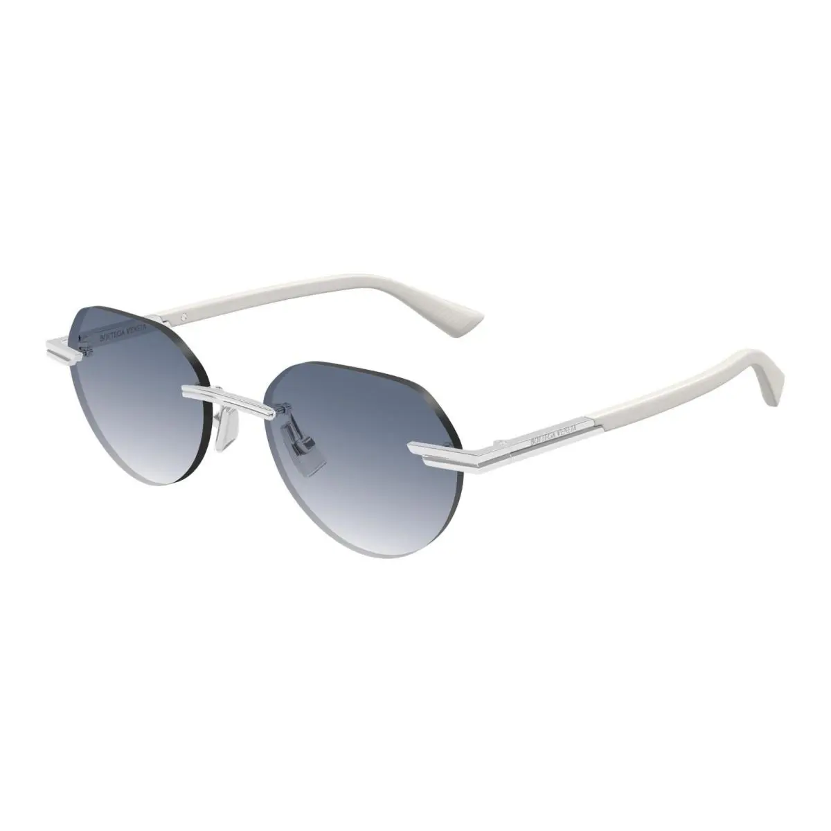 Bottega Veneta BV1379S Silver/blue Shaded 004 Sunglasses