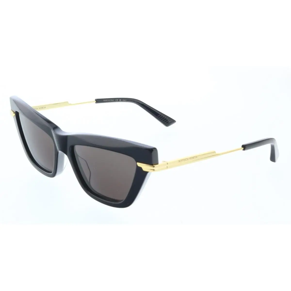 Bottega Veneta BV1241S-001 Black Cat-eye Sunglasses Gold