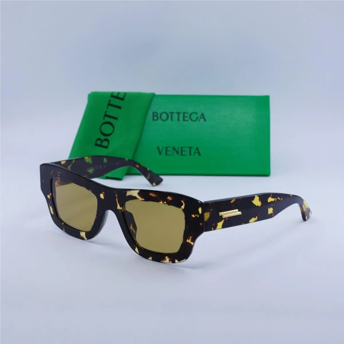 Bottega Veneta BV1357S 003 Spotted Havana/nicotine 50-21-140 Sunglasses