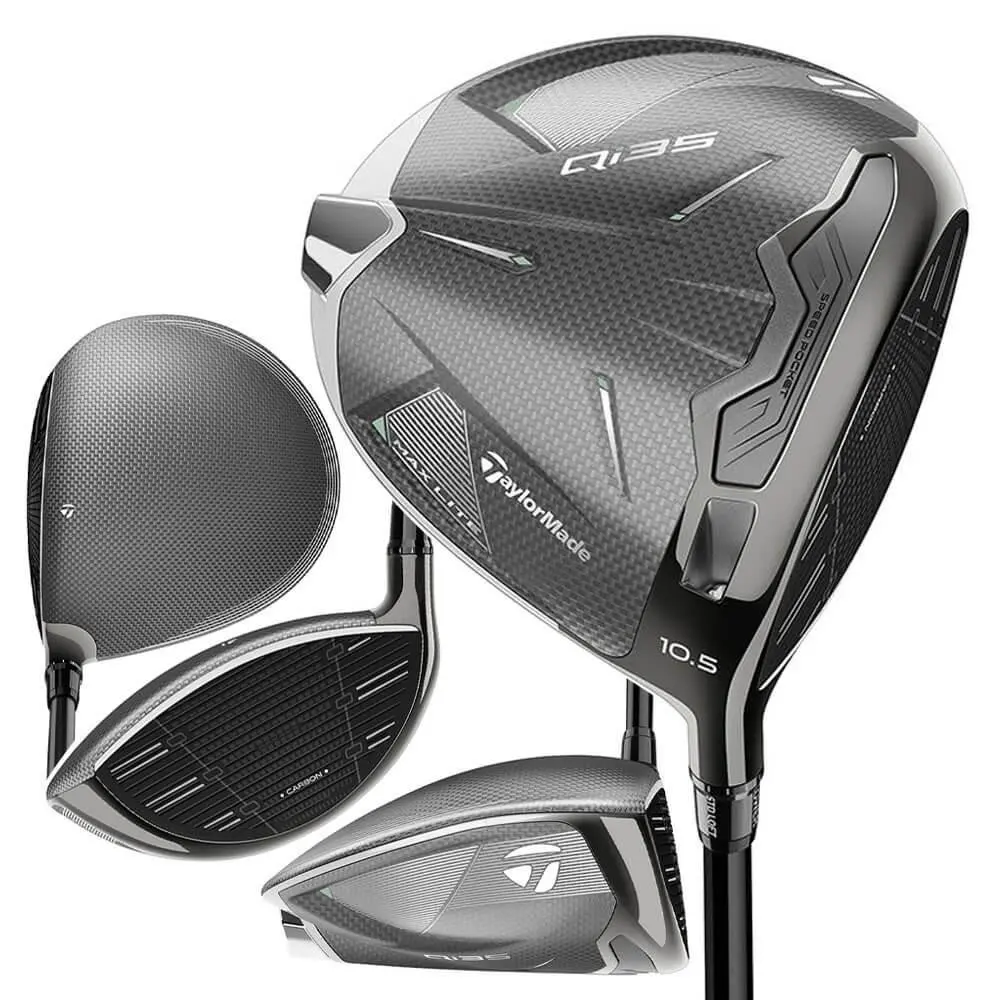 Taylormade Men Qi35 Max Lite Driver 460cc - 25 RH 10.5 Graph Reg