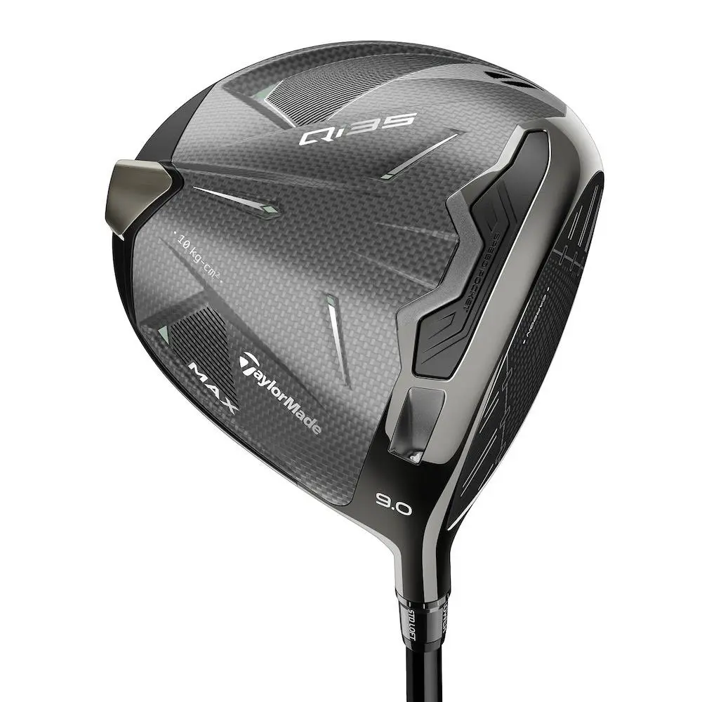 Taylormade Golf LH Qi35 Driver Max 9 Regular Flex Fuji Airspeeder Left
