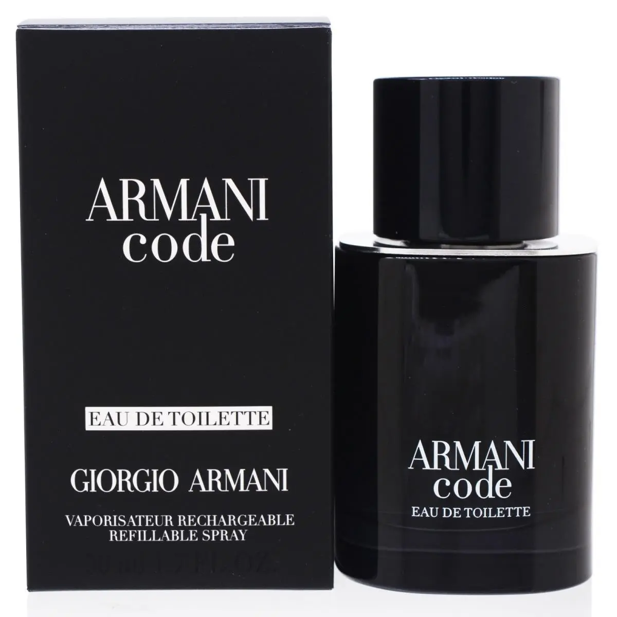 Armani Code For Men by Giorgio Armani Refillable Edt Spray 1.7 Oz