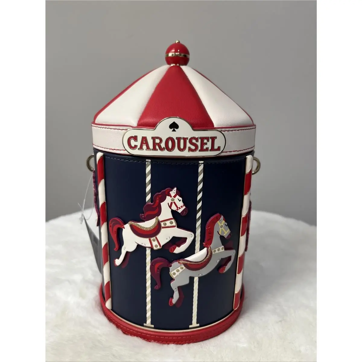 Kate Spade Winter Wonders Carousel 3D Crossbody Bag Novelty Collector Item