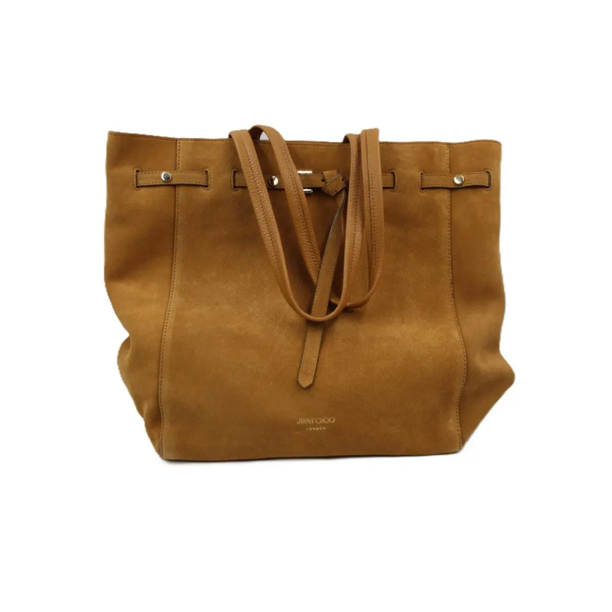 Jimmy Choo Suede Lexie Tote Tan Hand Bag
