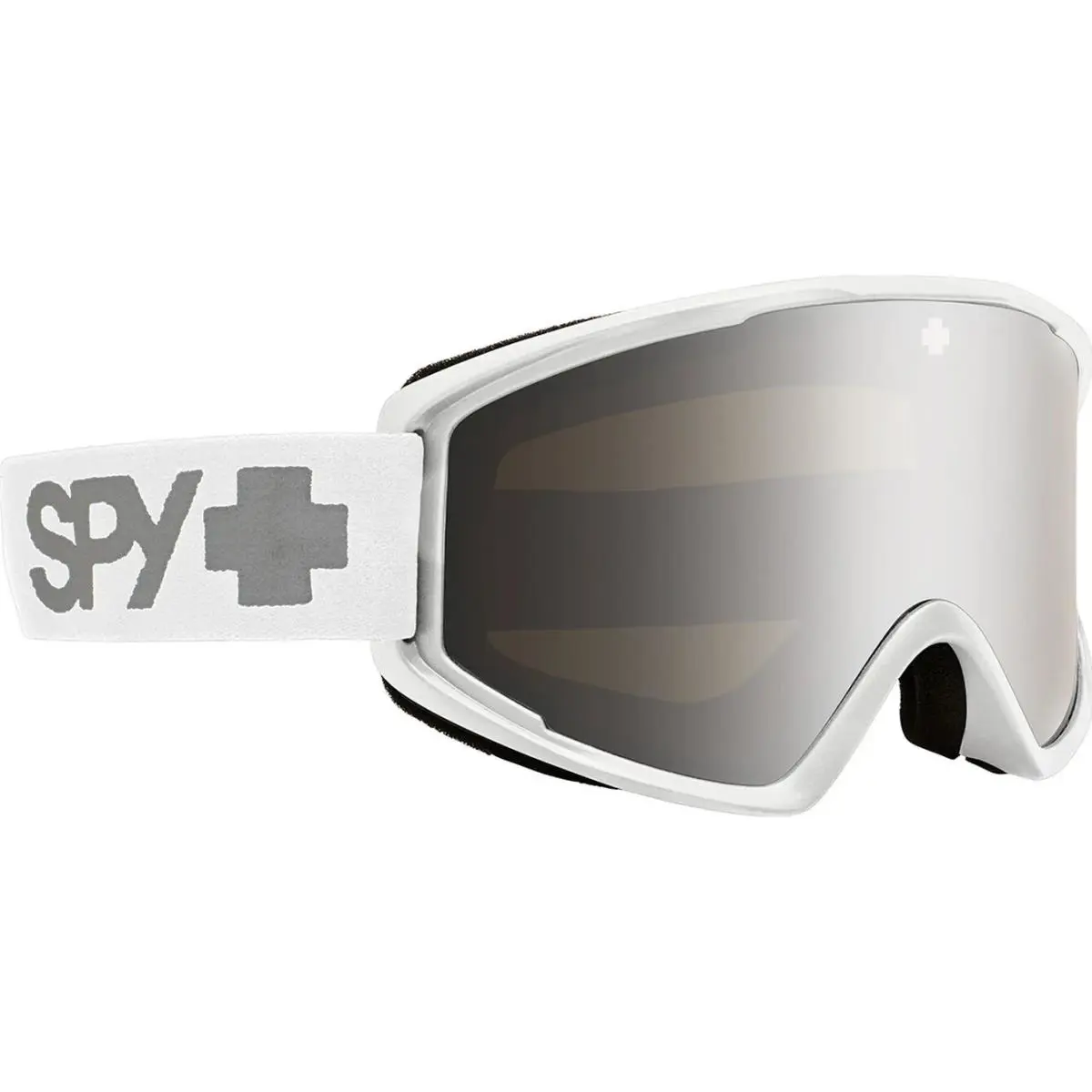 Spy Goggles Crusher Elite Eco - Matte White w Silver Mirror Lens Snowboard Ski