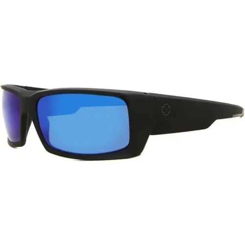 Spy General Matte Black Happy Dark Gray Green Polar W/dark Blue Mirror by SPY Optics