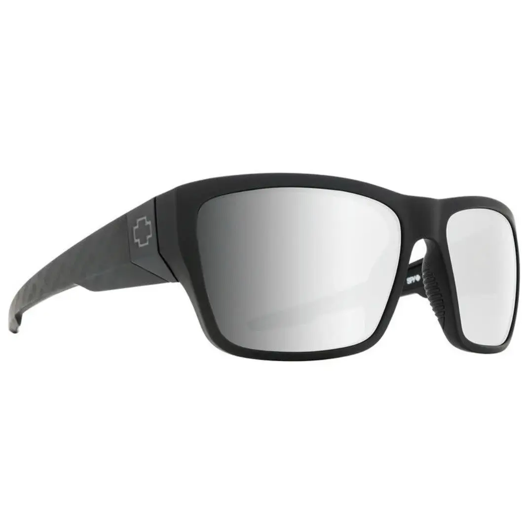 Spy Optic Dirty MO 2 Sunglasses - Mt Black Logo Fade / Happy Silver Mirror - Frame: Matte Black Logo Fade, Lens: Happy Gray Green Silver Spectra Mirror