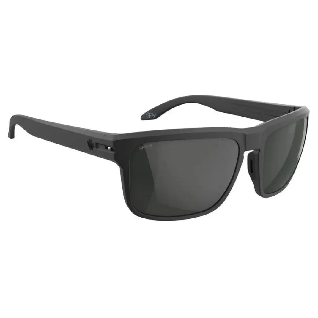 Spy Optic Region XL Sunglasses - Matte Black / Happy Gray Green Black Mirror - Frame: Matte Black, Lens: Happy Gray Green Black Mirror