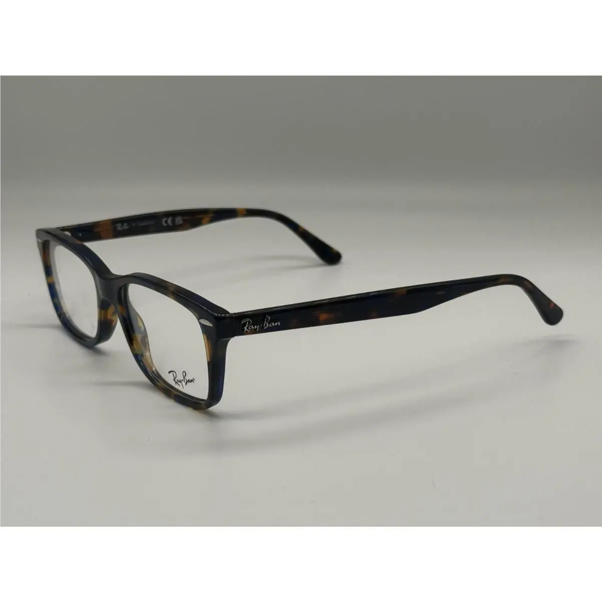 Ray Ban RB 5428 8174 Blue Tortoise Eyeglasses Frame RX 53-17