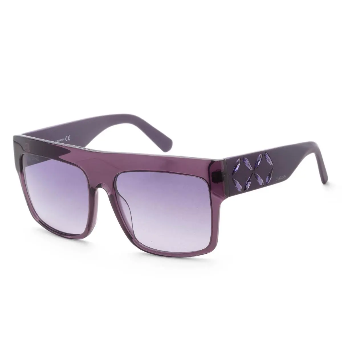 Swarovski Women`s 56 mm Shiny Violet Sunglasses SK0128-5681Z