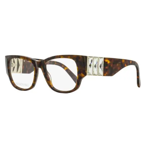 Swarovski Baguette Crystal Eyeglasses SK5473 052 Dark Havana 54mm