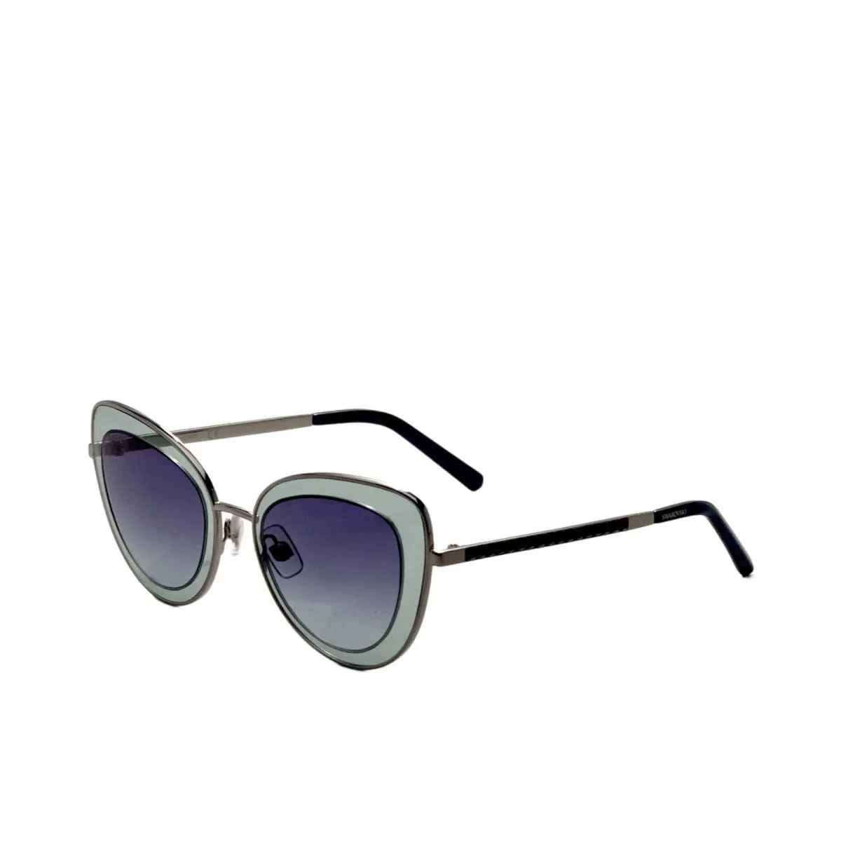 Swarovski Women`s 51 mm Shiny Light Ruthenium Sunglasses SK0144-5114W