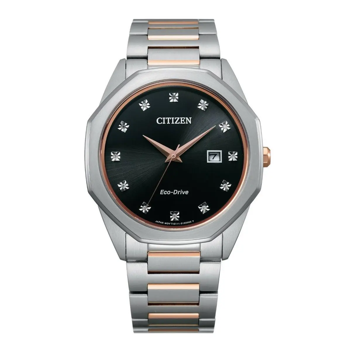 Citizen Eco-drive Corso Diamond Two-tone Steel Bracelet Watch BM7496-56G