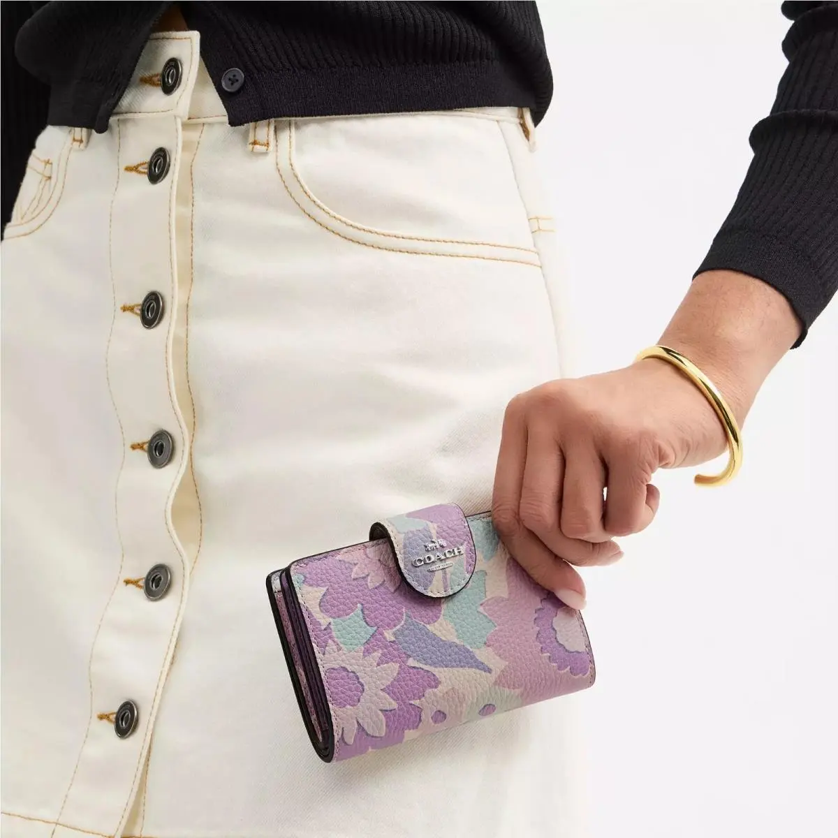 Coach wallet - CW786 Gold/Tan/Fuchsia