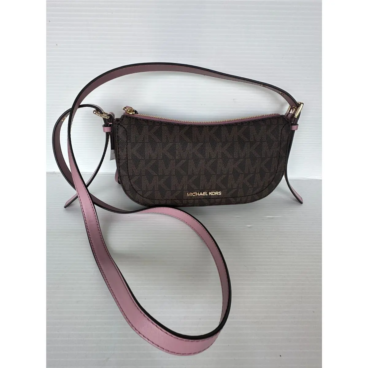 Michael Kors Camden Royal Pink SM Messenger Crossbody Bag Purse Tote