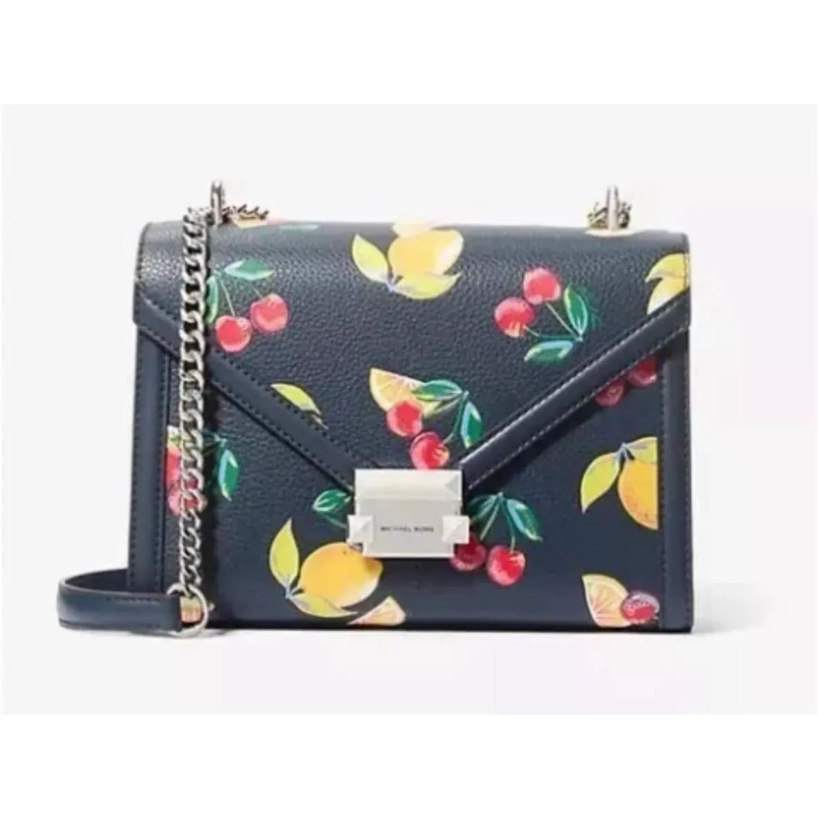 Michael Kors Whitney Medium Sequined Fruit Print Shoulder Bag
