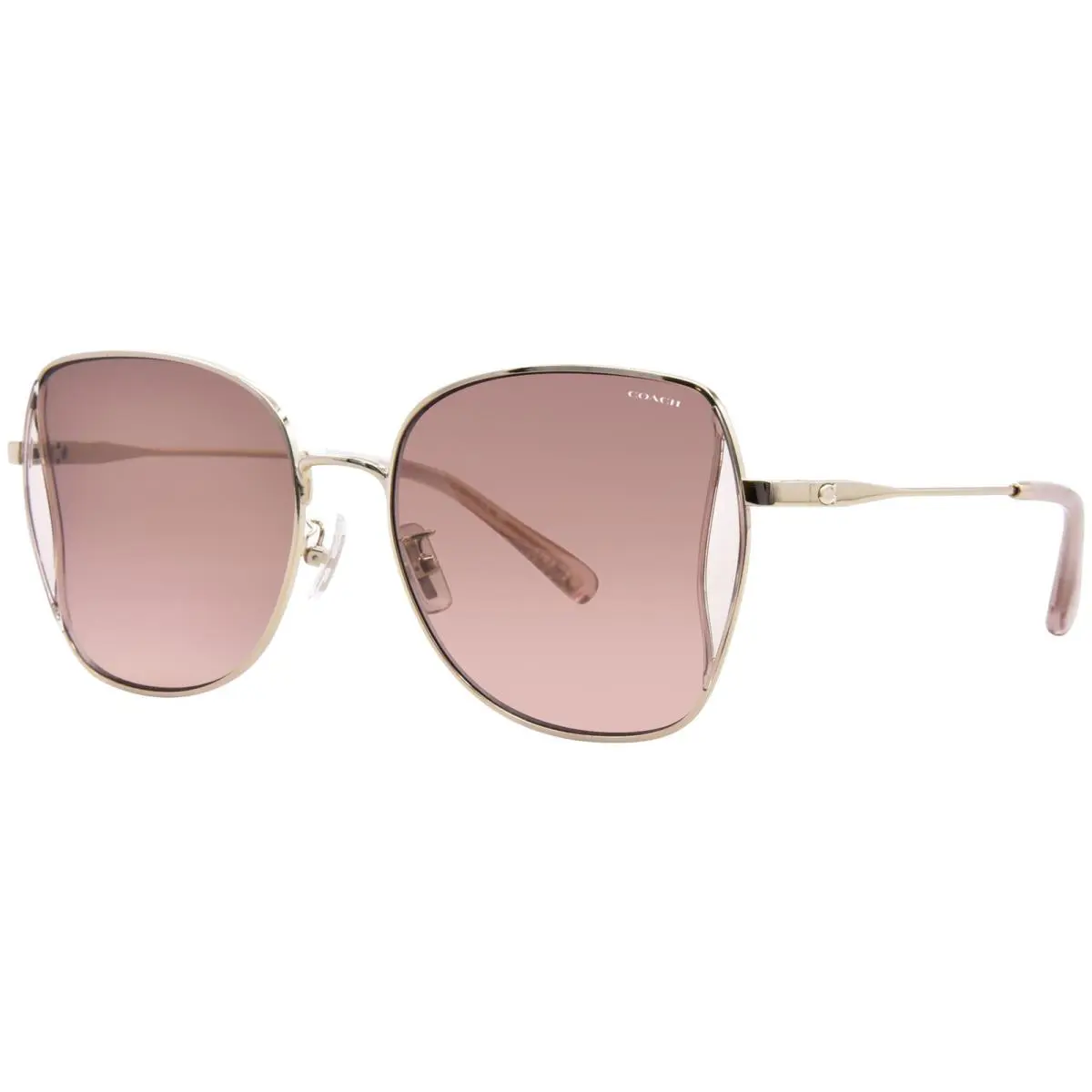 Coach CL906 HC7158D 942913 Sunglasses Women`s Gold/brown/pink Gradient 58mm