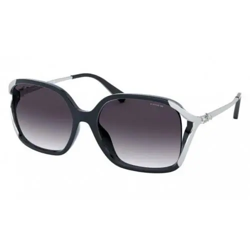 Coach Sunglasses HC8280U 55718G 57mm L1116 Navy Silver Grey Gradient