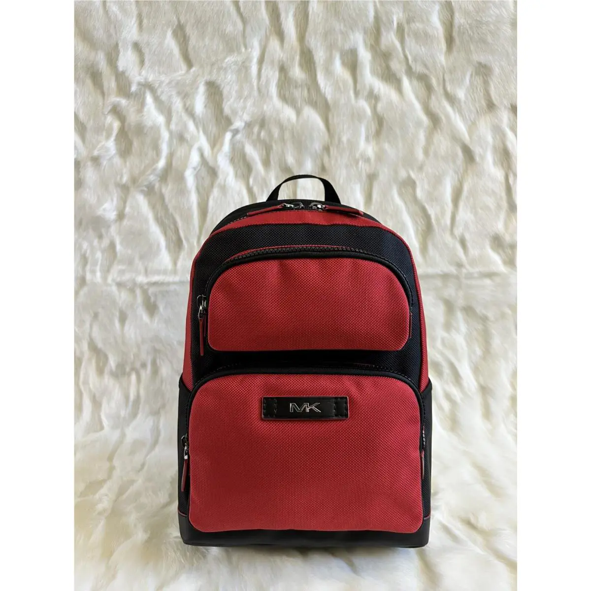 Michael Kors Kent Sport Utility Pocket Backpack - Rce Red/black