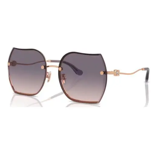 Coach CD454 HC7146BD 933136 Sunglasses Women`s Rose Gold/violet Gradient 60mm