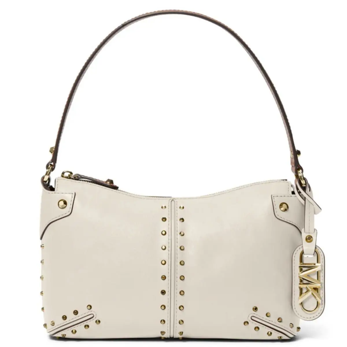 Michael Kors Astor Large Pouchette Shoulder Bag • Light Cream