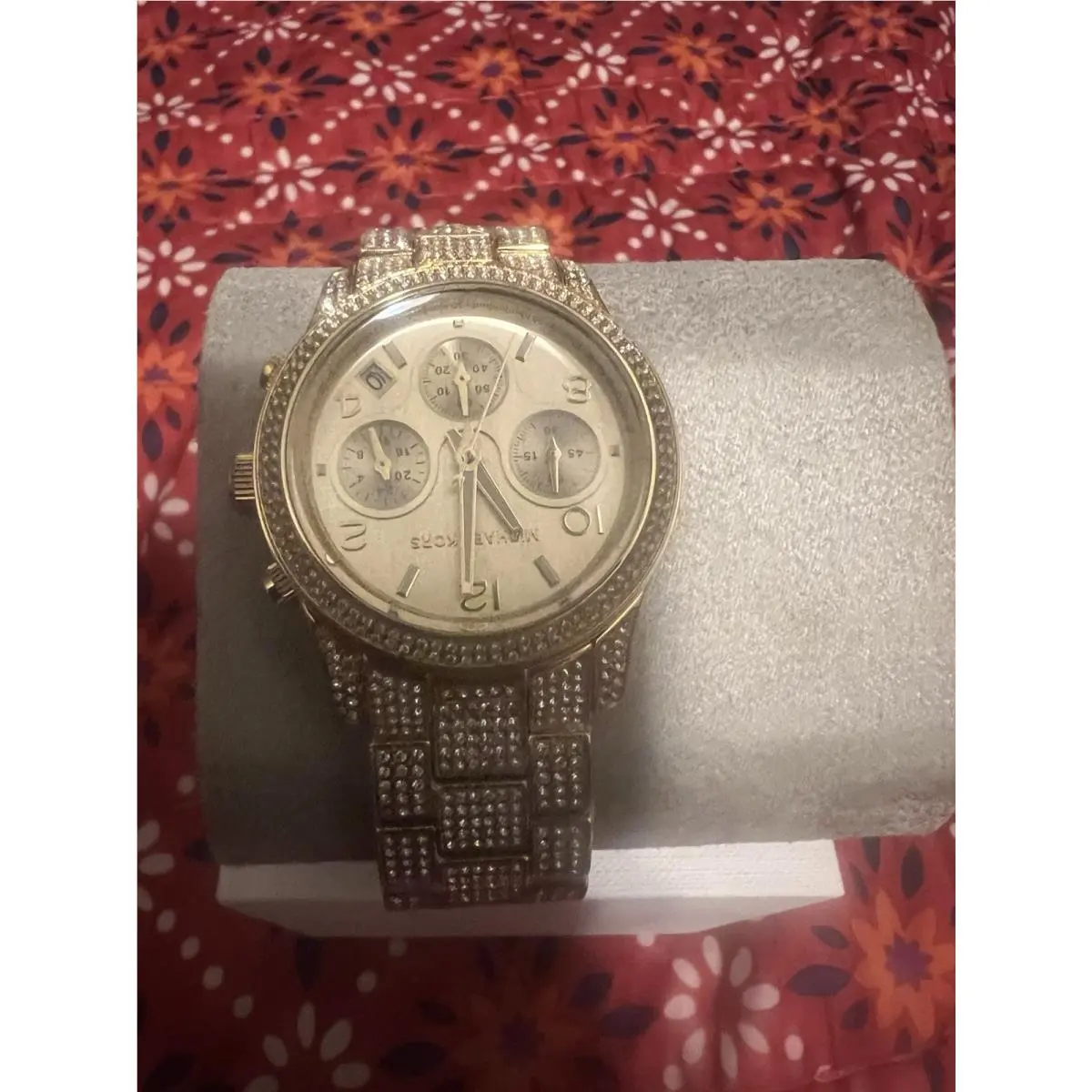 Michael Kors Runway Chronograph Gold-tone Stainless Steel Watch