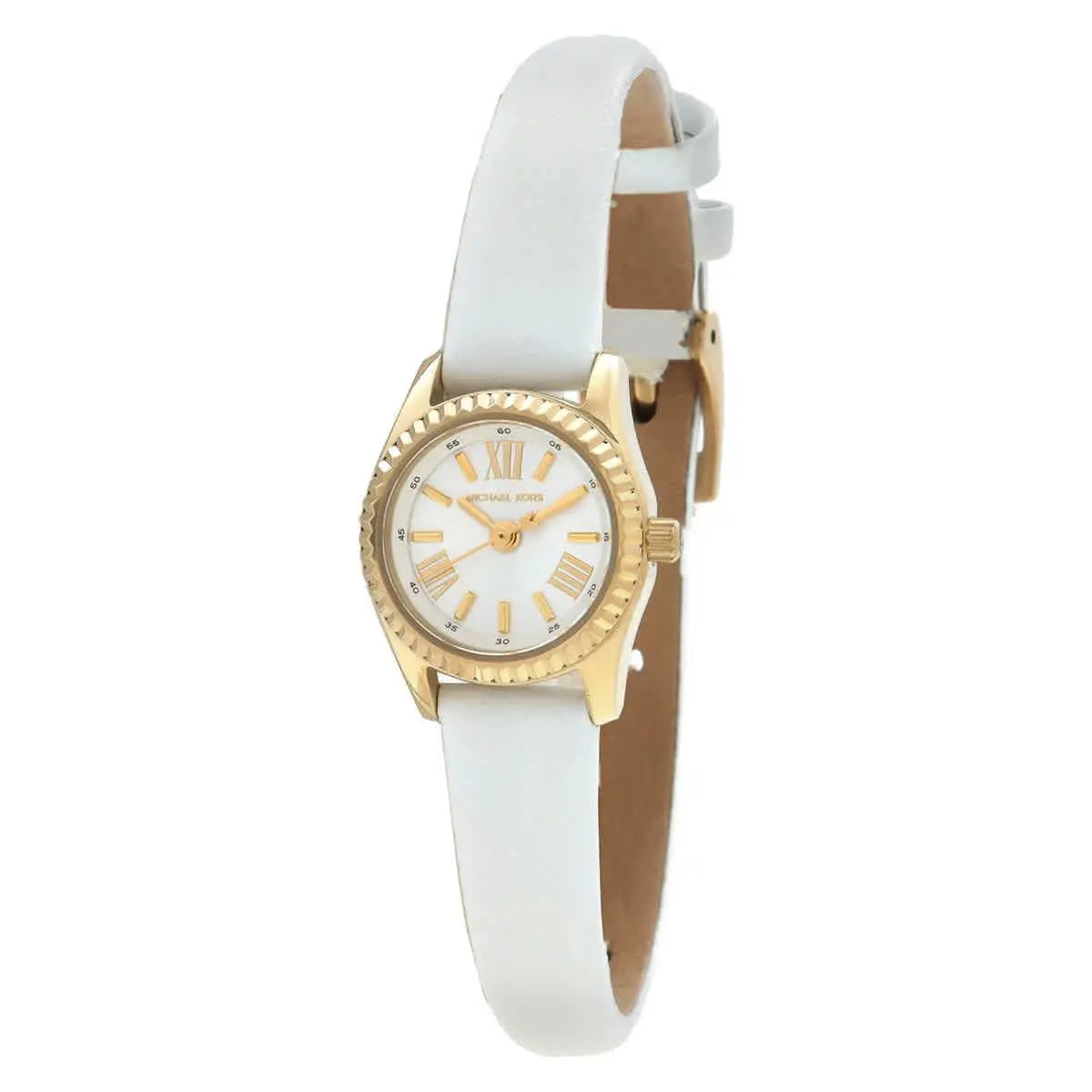 Michael Kors Women`s Lexington White Dial Watch - MK4900 - Dial: White, Band: White