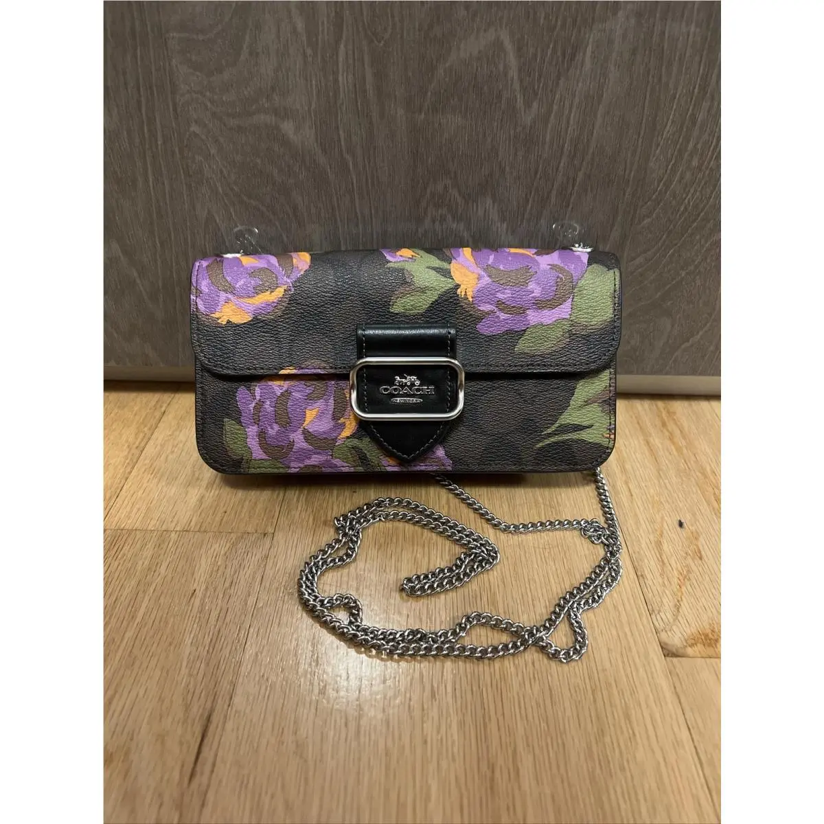 Coach Crossbody Brown Iris Multi
