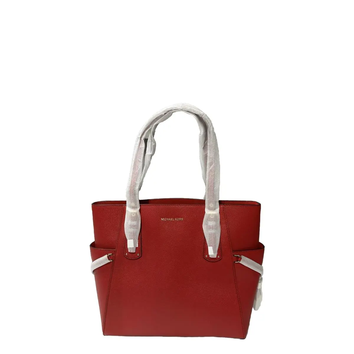 Michael Kors Voyager EW Leather Tote Crimson
