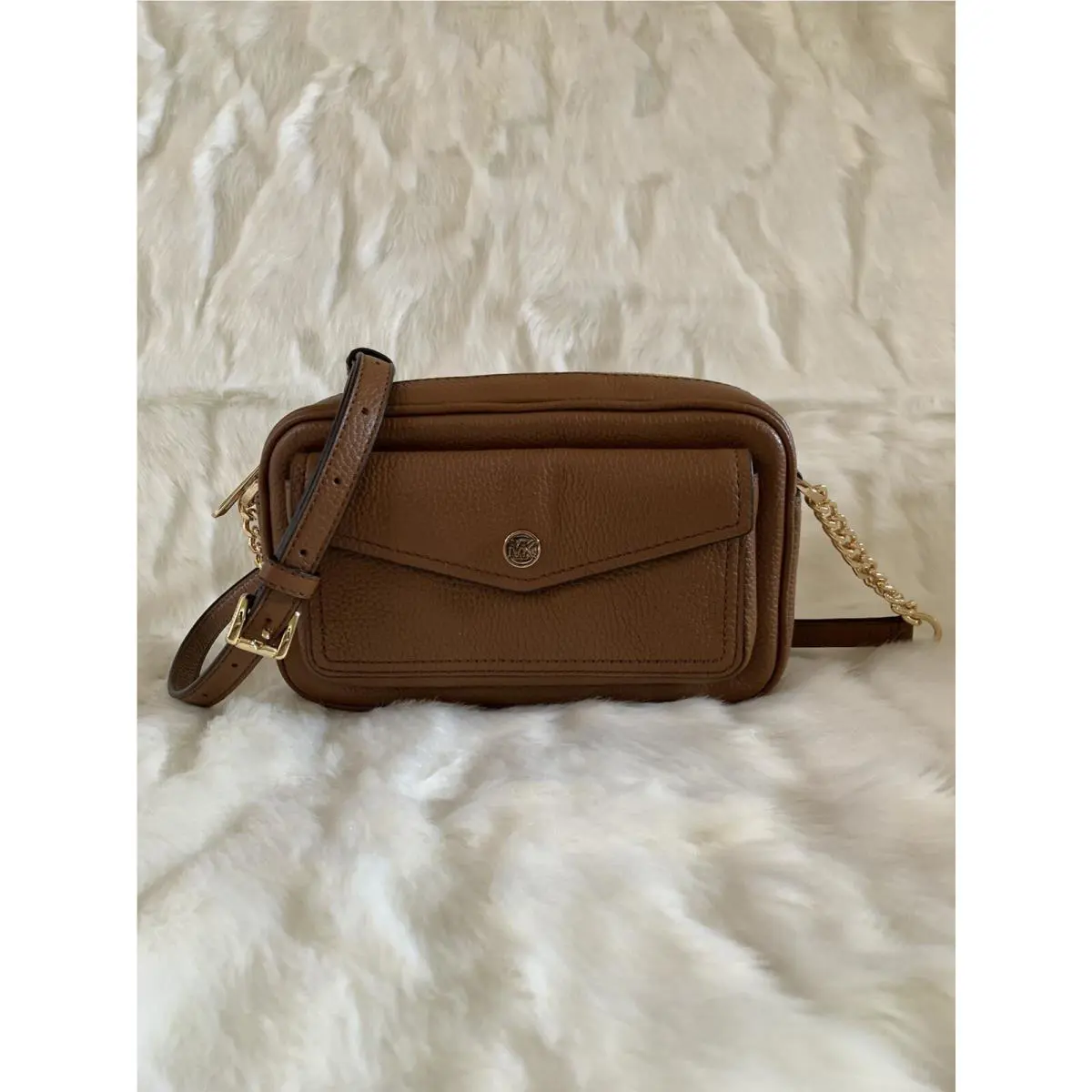 Michael Kors Jst Medium Pocket Camera Crossbody - Luggage