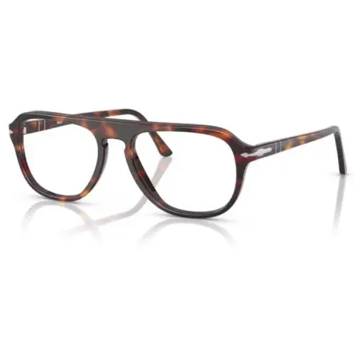 Persol PO3368V 24 Havana Soft Square 56mm Men`s Eyeglasses - Frame: Havana, Lens: Havana