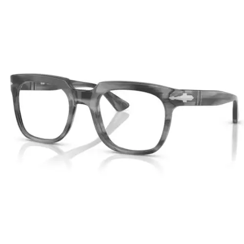 Persol 0PO3325V 1192 Striped Grey Soft Square 50mm Men`s Eyeglasses