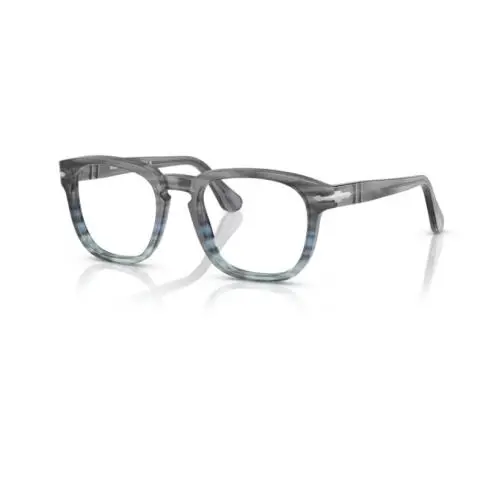 Persol 0PO3376V 1205 Striped Grey Square 50 mm Men`s Eyeglasses
