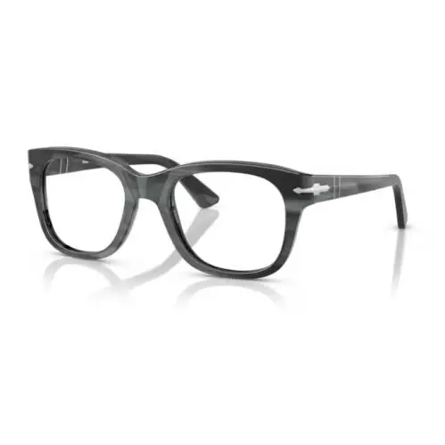 Persol 0PO3372V 1224 Striped Grey Square 53 mm Men`s Eyeglasses