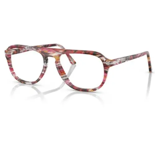 PO3368V 1220 Cyclamen/khaki Soft Square 56mm Men`s Eyeglasses by Persol