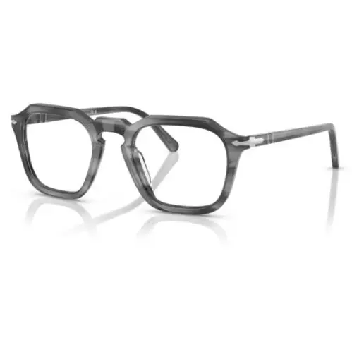 Persol 0PO3292V 1192 Striped Grey Square 50 mm Men`s Eyeglasses