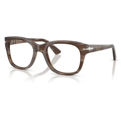 0PO3372V 1208 Striped Brown Square 51 mm Men`s Eyeglasses by Persol