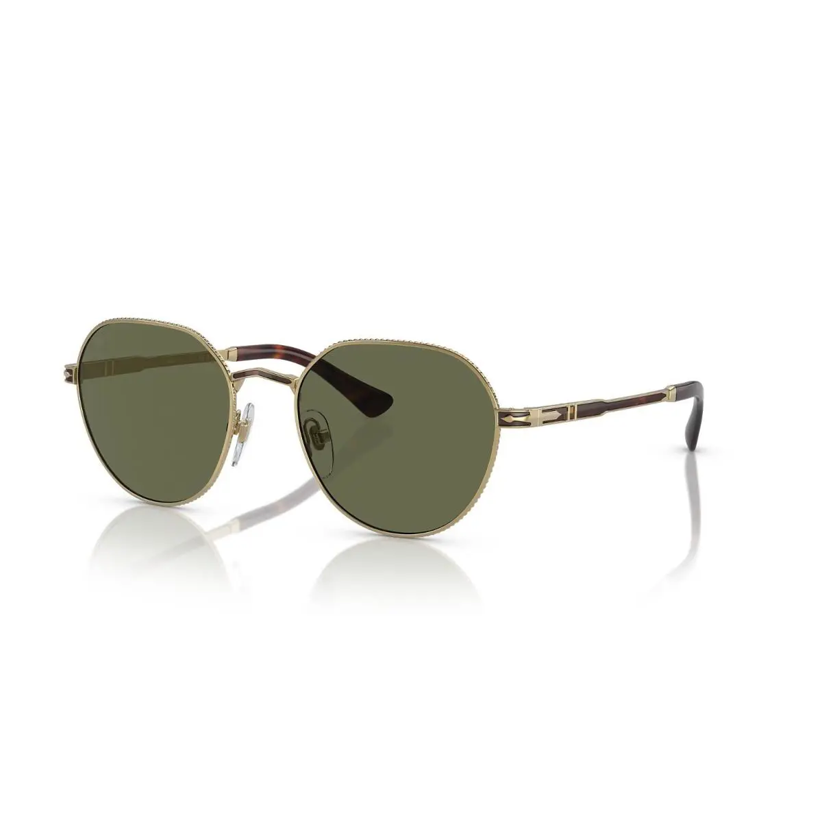 Persol PO2486S 110958 Gold Havana Men`s 51mm Round Metal Sunglasses